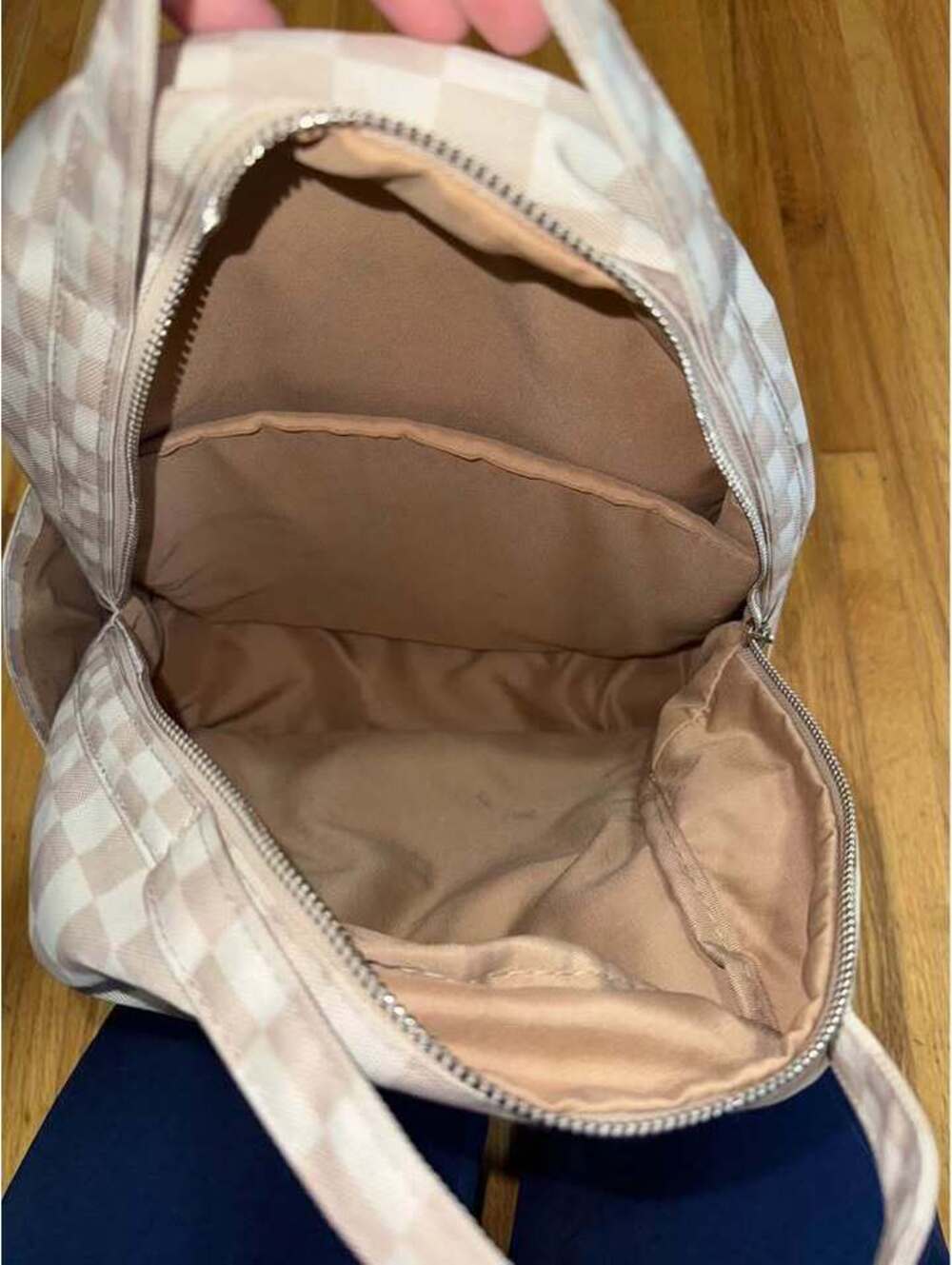 Beige backpack - Picture 2 of 4